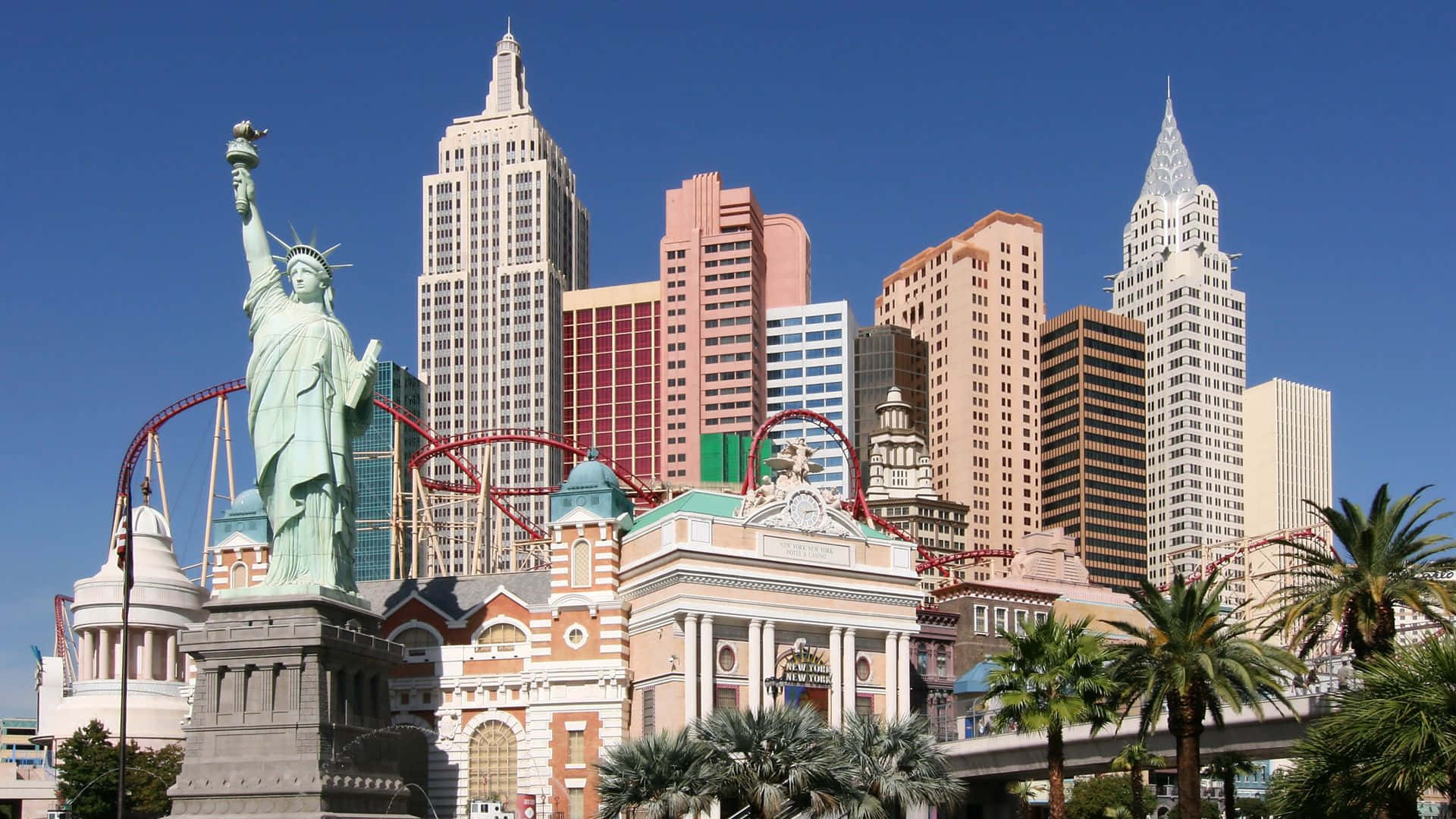 Statue af frihed Las Vegas Billede Tapet