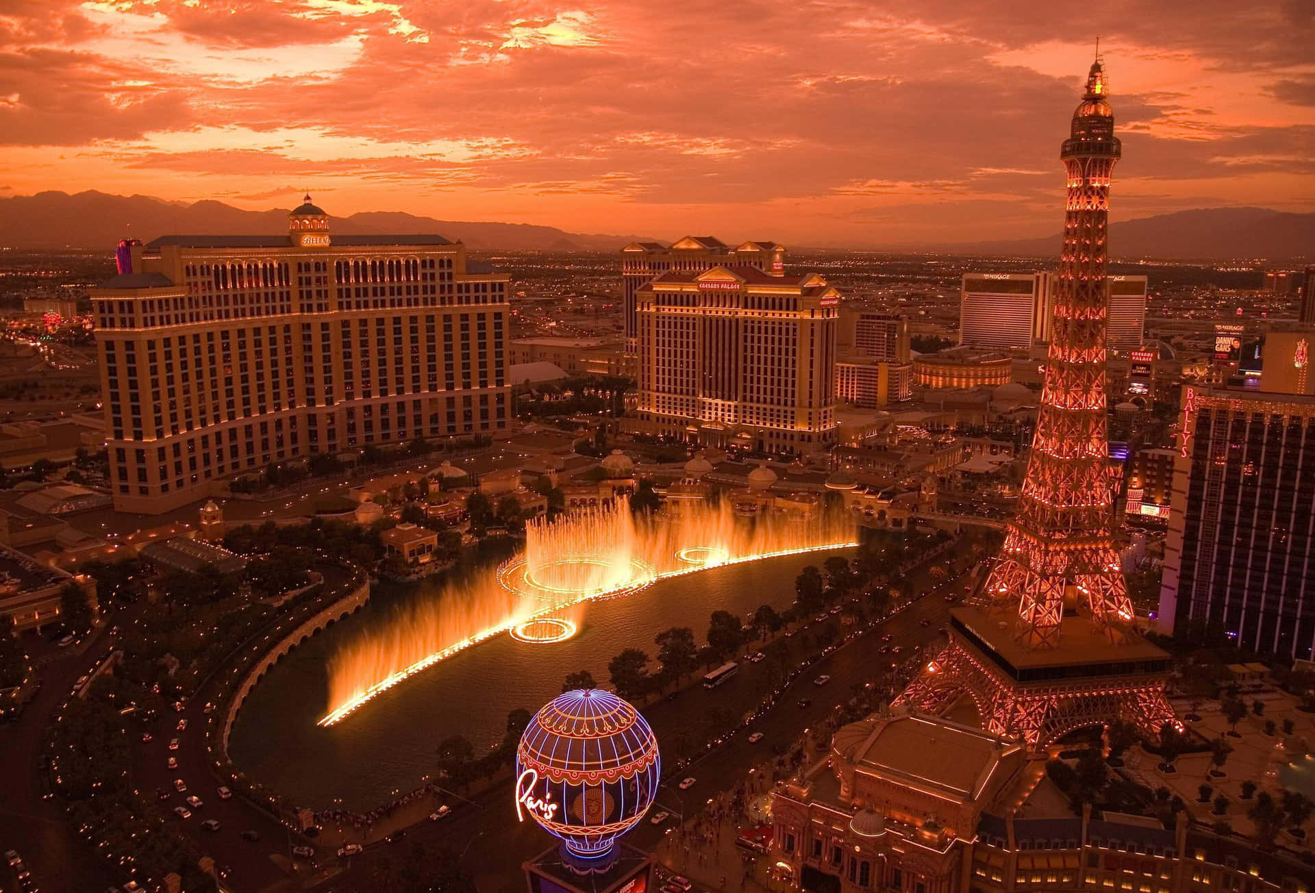 Imagemdo Pôr Do Sol Em Vegas