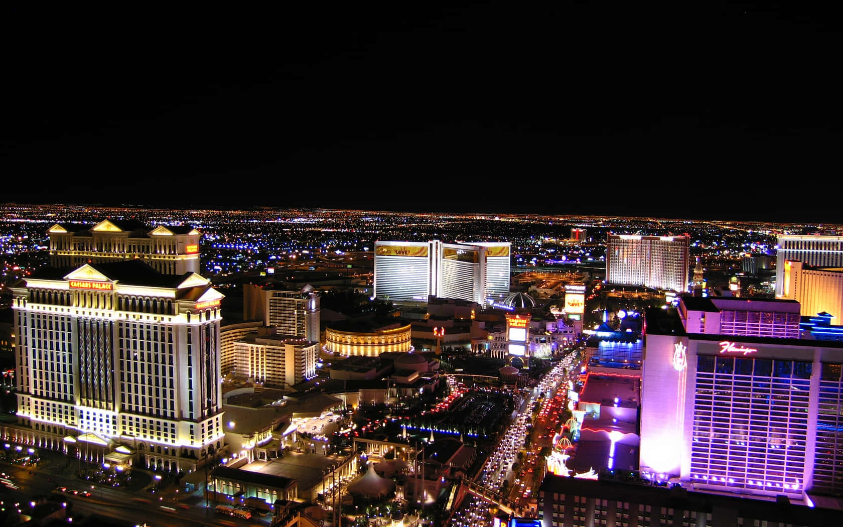 Öppnacity Vegas Bild Som Skrivbordsbakgrund.