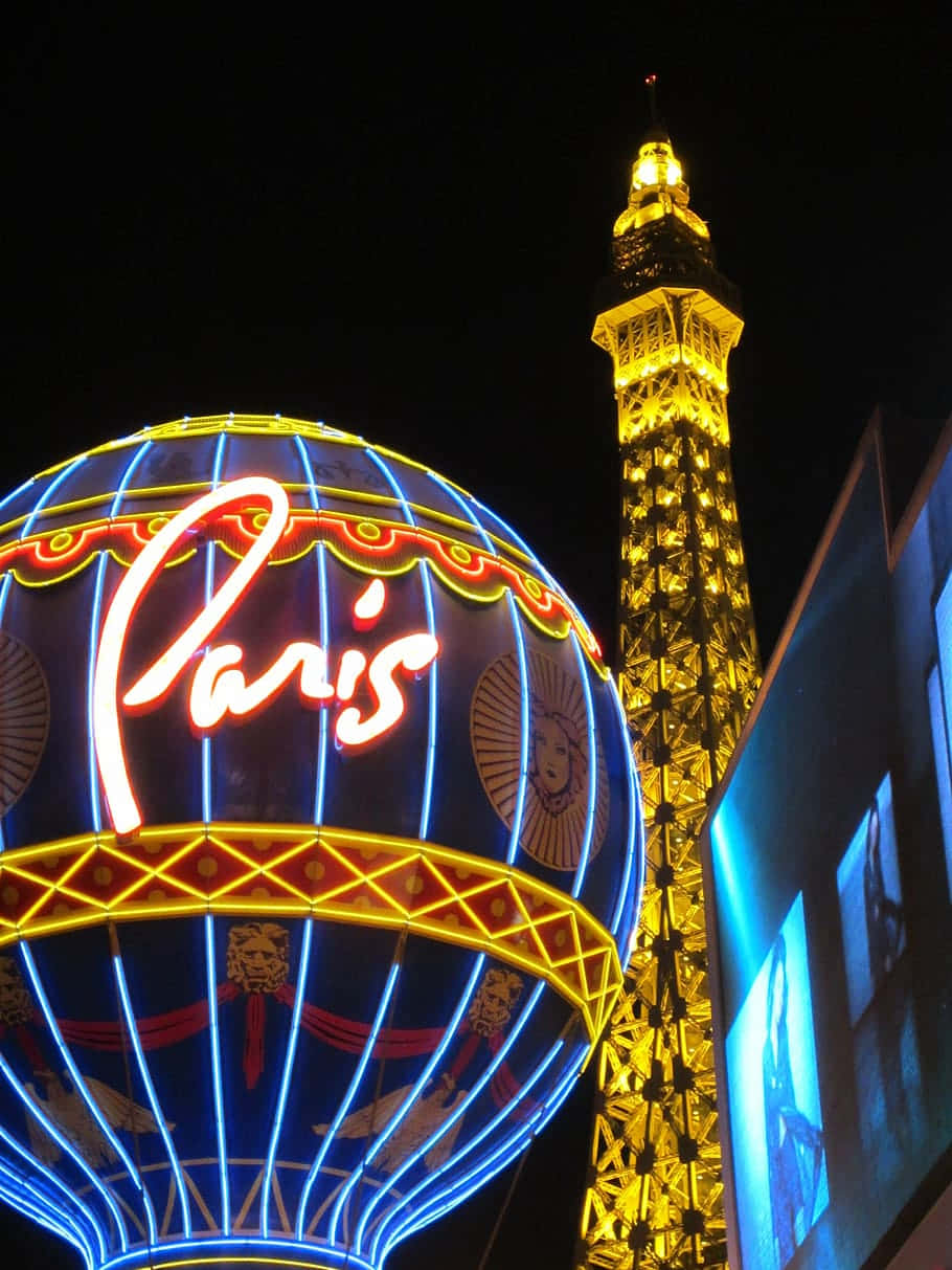 Paris Las Vegas Billed Wallpaper