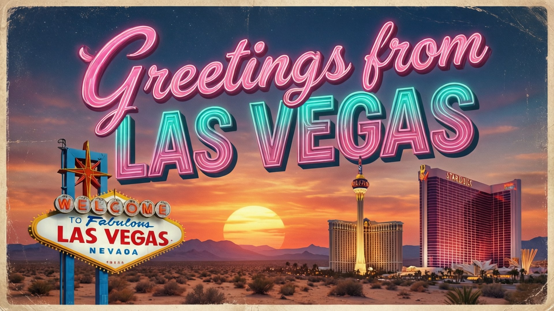 Vegas Postcard Wallpapers