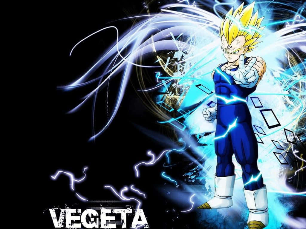 Powerful Vegeta in a stunning stance