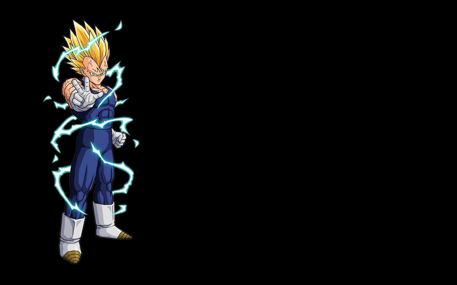 Vegeta unleashes his power in a stunning display of strength and confidence.