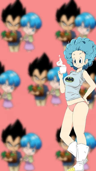 Dosde Los Personajes Más Icónicos Del Anime: Vegeta Y Bulma Fondo de pantalla