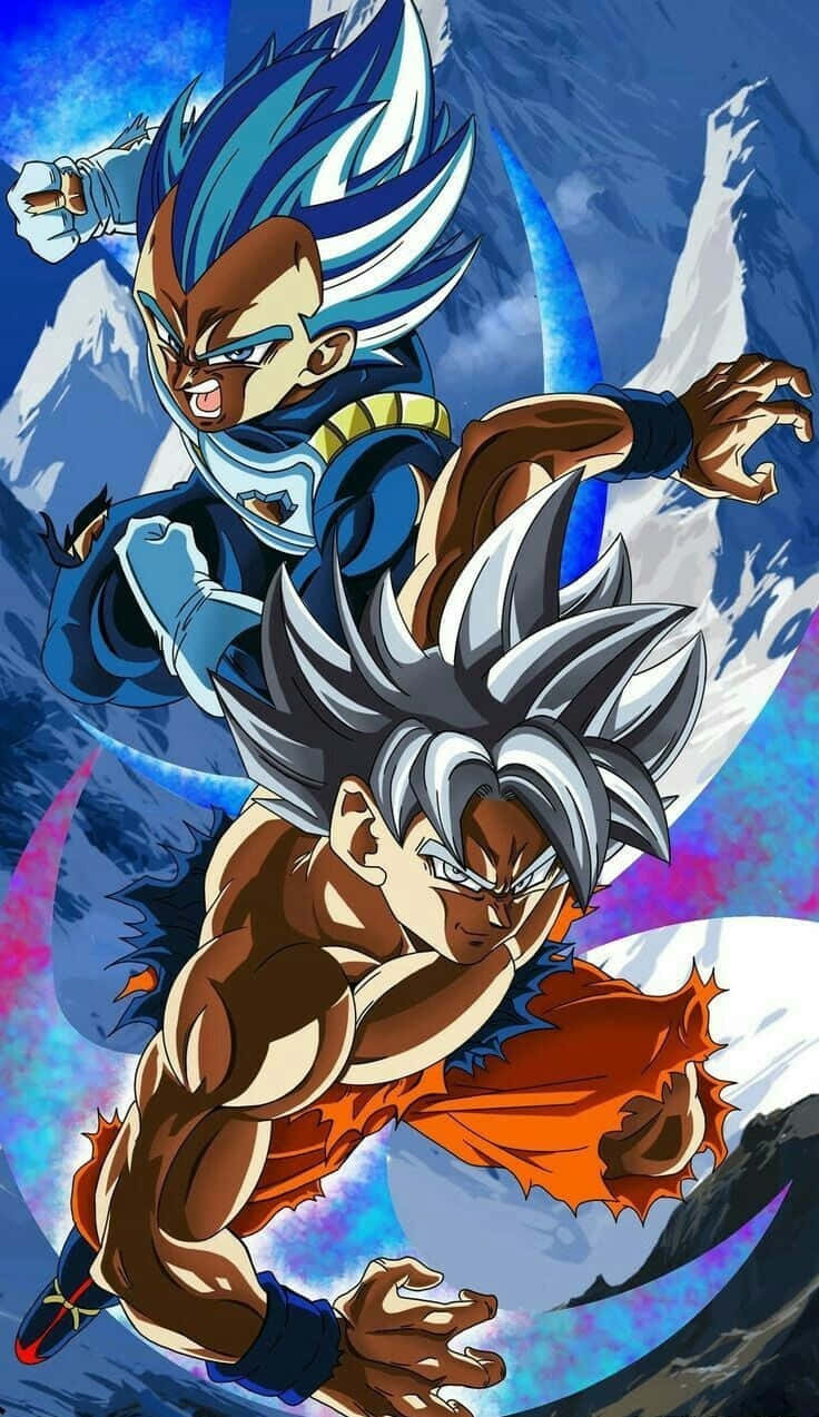 Epic Battle Between Vegeta and Goku Wallpaper