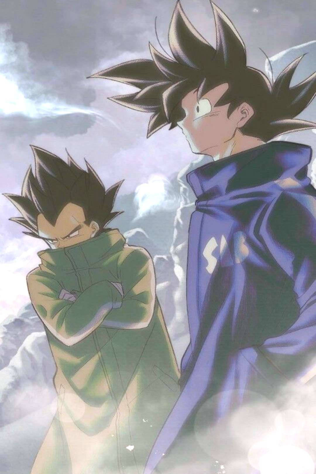 Vegeta And Son Goku Iphone Background