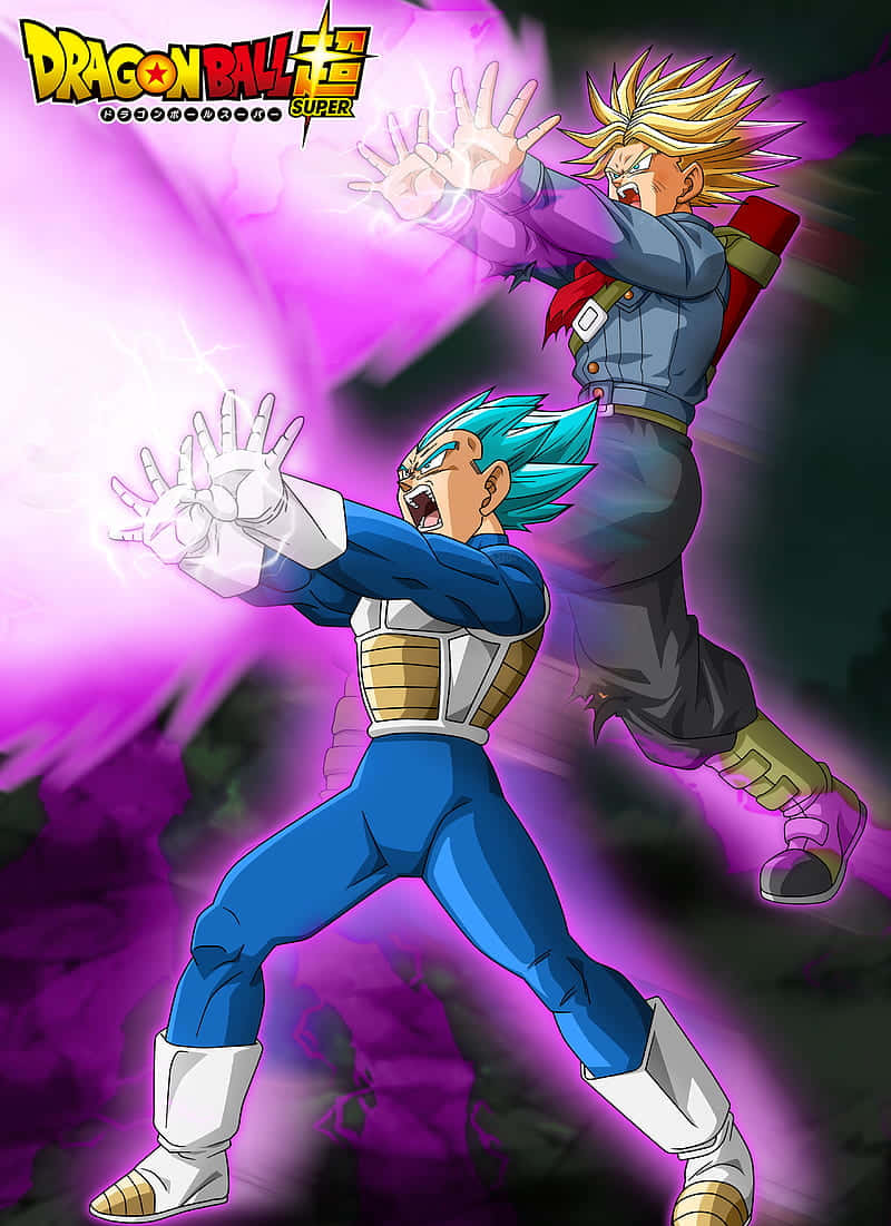 Download Father Son Bonding Vegeta And Trunks In An Intense Training Session Wallpaper 1899