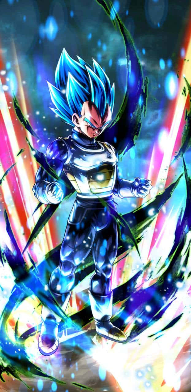 Captivating Vegeta Art in Action Wallpaper