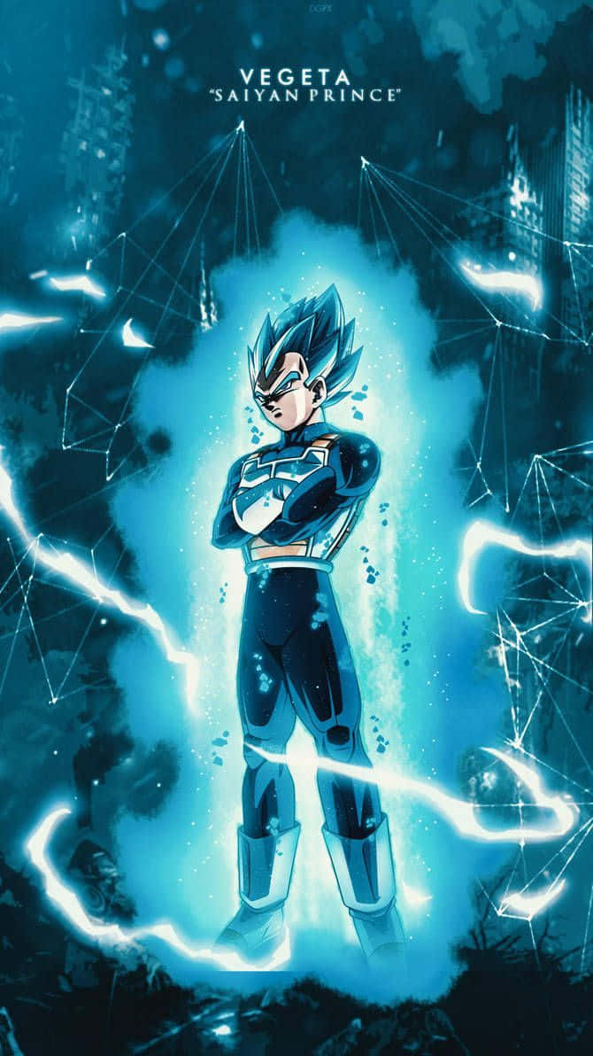 Majestic Vegeta Art in Action Wallpaper