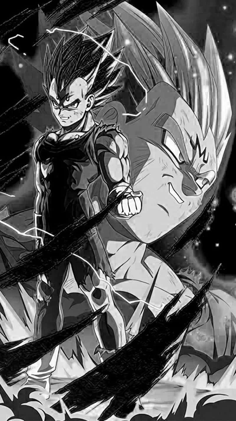 Vegeta, the prince of all Saiyans from the animated series Dragon Ball Z. Wallpaper