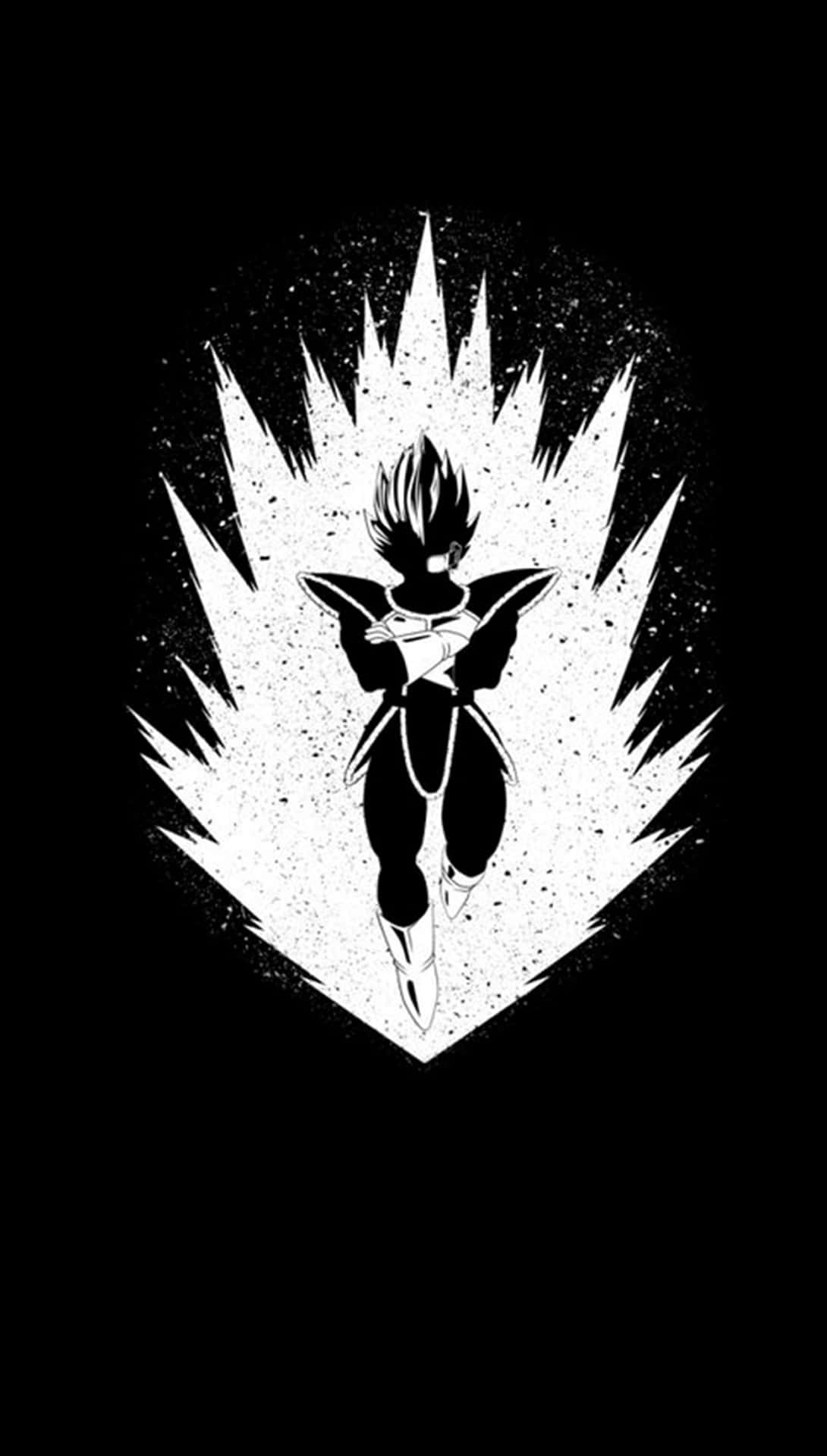 Vegetaen Blanco Y Negro - Héroe Super Saiyan Fondo de pantalla