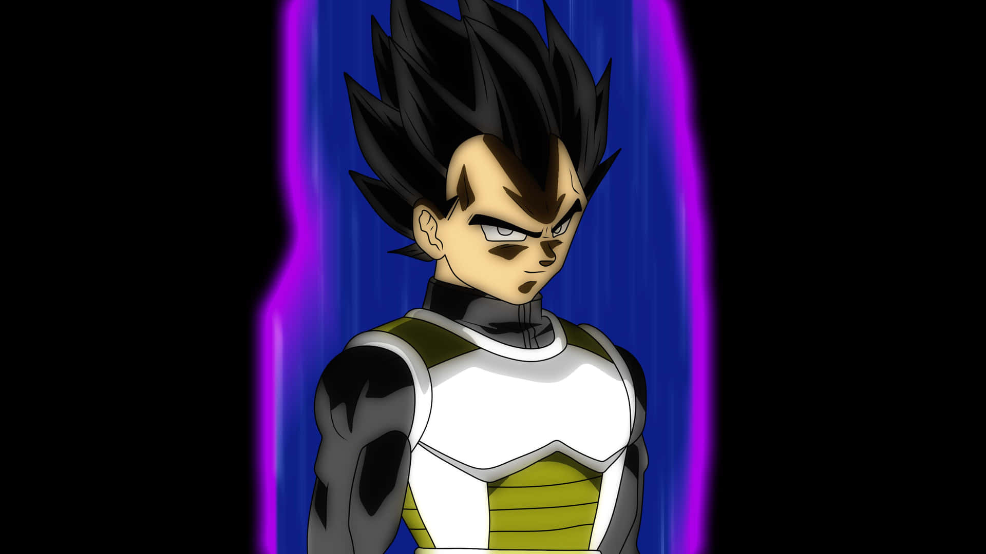 Tatapan Intens Vegeta Wallpaper