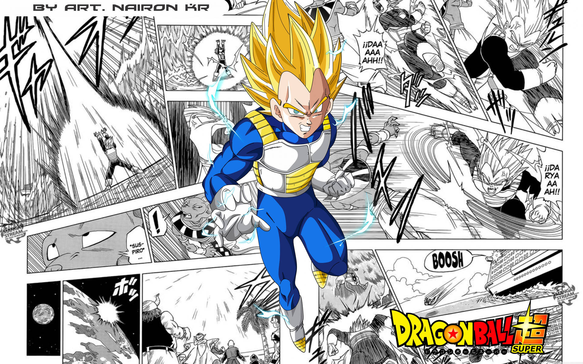 The mighty Vegeta reigns supreme Wallpaper