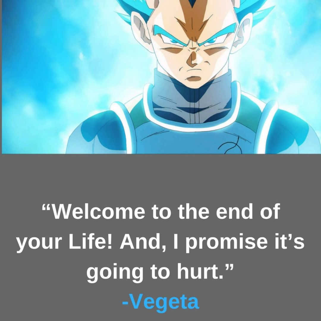 Download Inspirational Vegeta Quote on Perseverance and Power Wallpaper ...