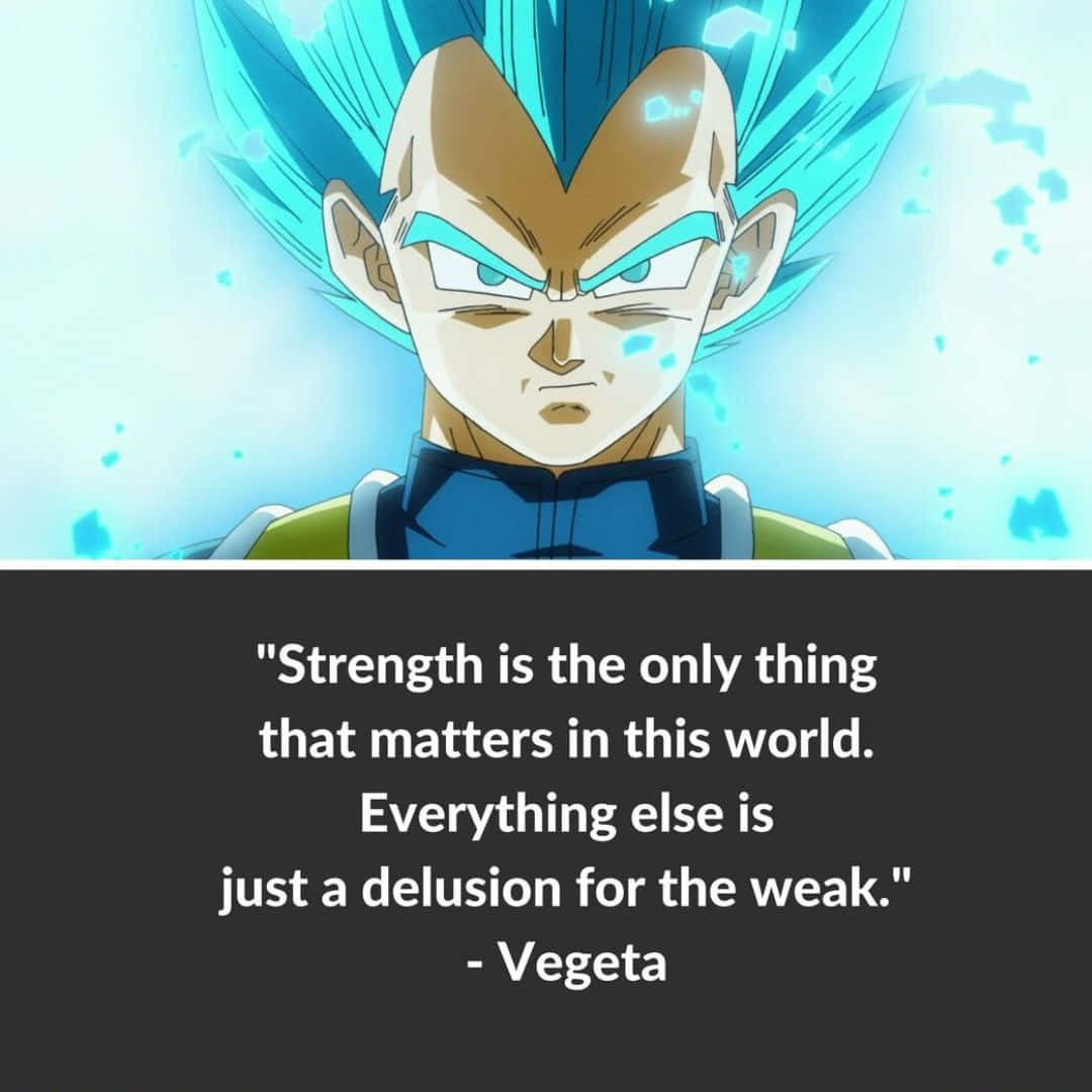 Vegeta's iconic quote - I am the Prince of all Saiyans Wallpaper