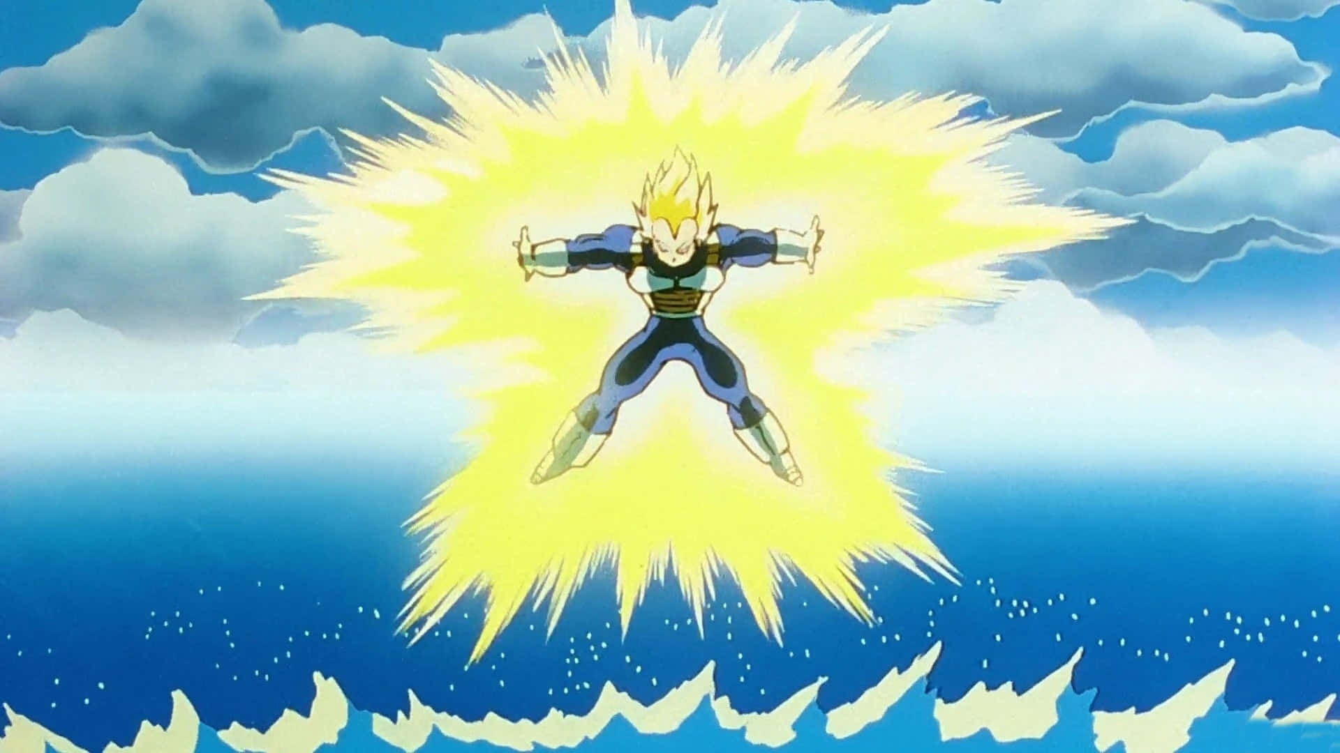 Vegeta unleashes his ultimate attack - the Final Flash" Wallpaper