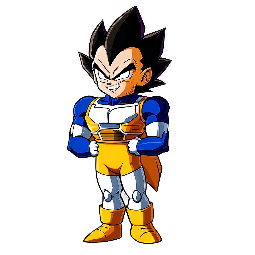 Download Vegeta Smirk Png Cmx30 | Wallpapers.com