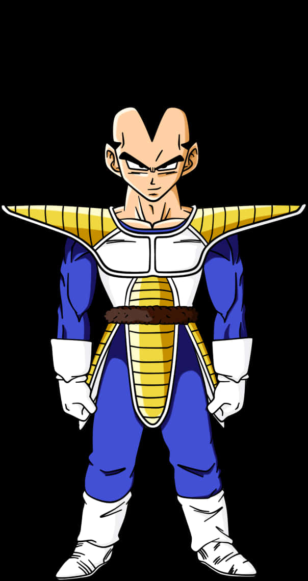 Vegeta Standing Pose PNG