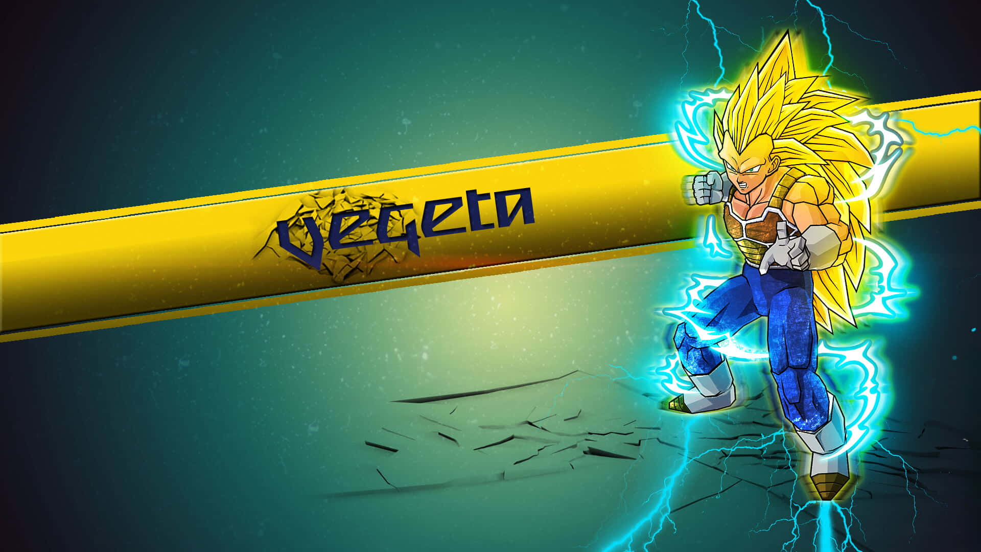 Legendary Vegeta Super Saiyan 3 in action Wallpaper