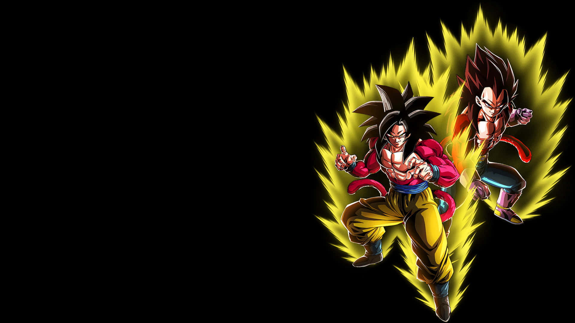 Caption: Unleash the Power - Vegeta Super Saiyan 4 Wallpaper