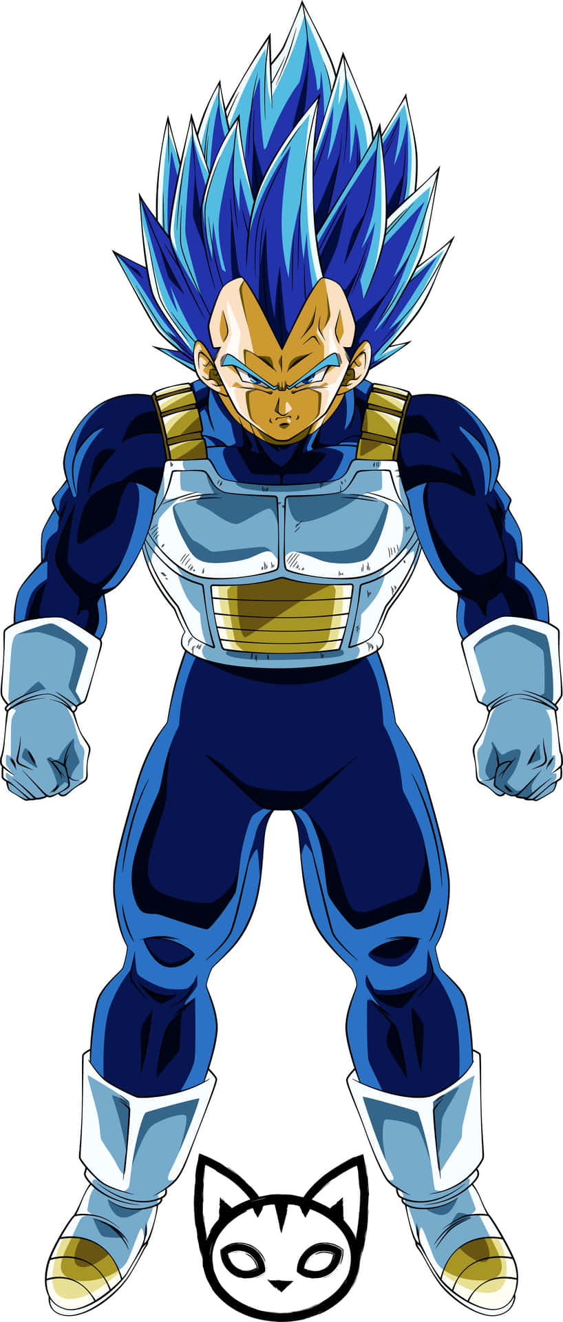Vegeta Super Saiyan Blue Unleashing His Power Wallpaper
