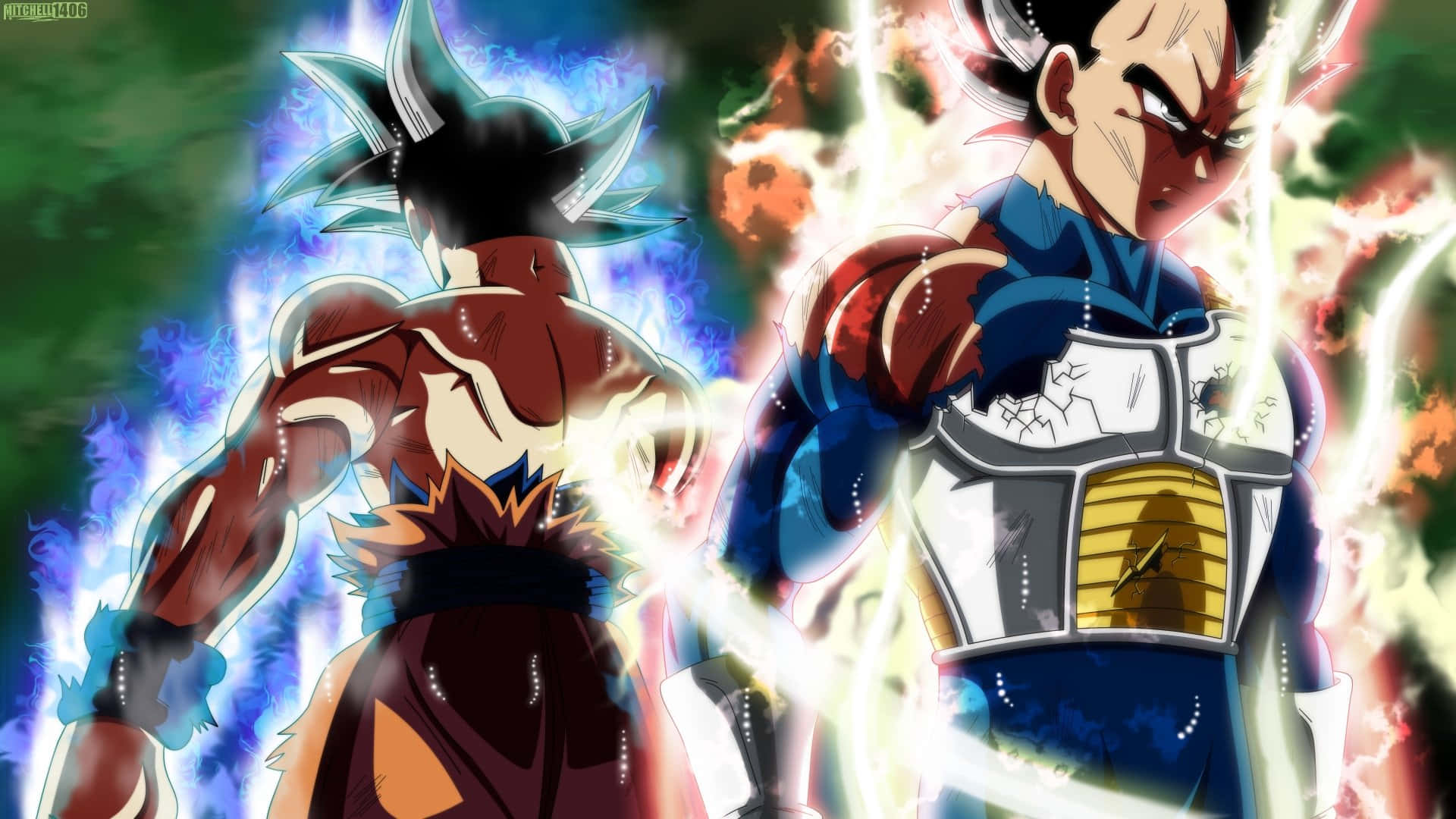 Vegeta Ultra Instinct Kracht Verhoging Achtergrond