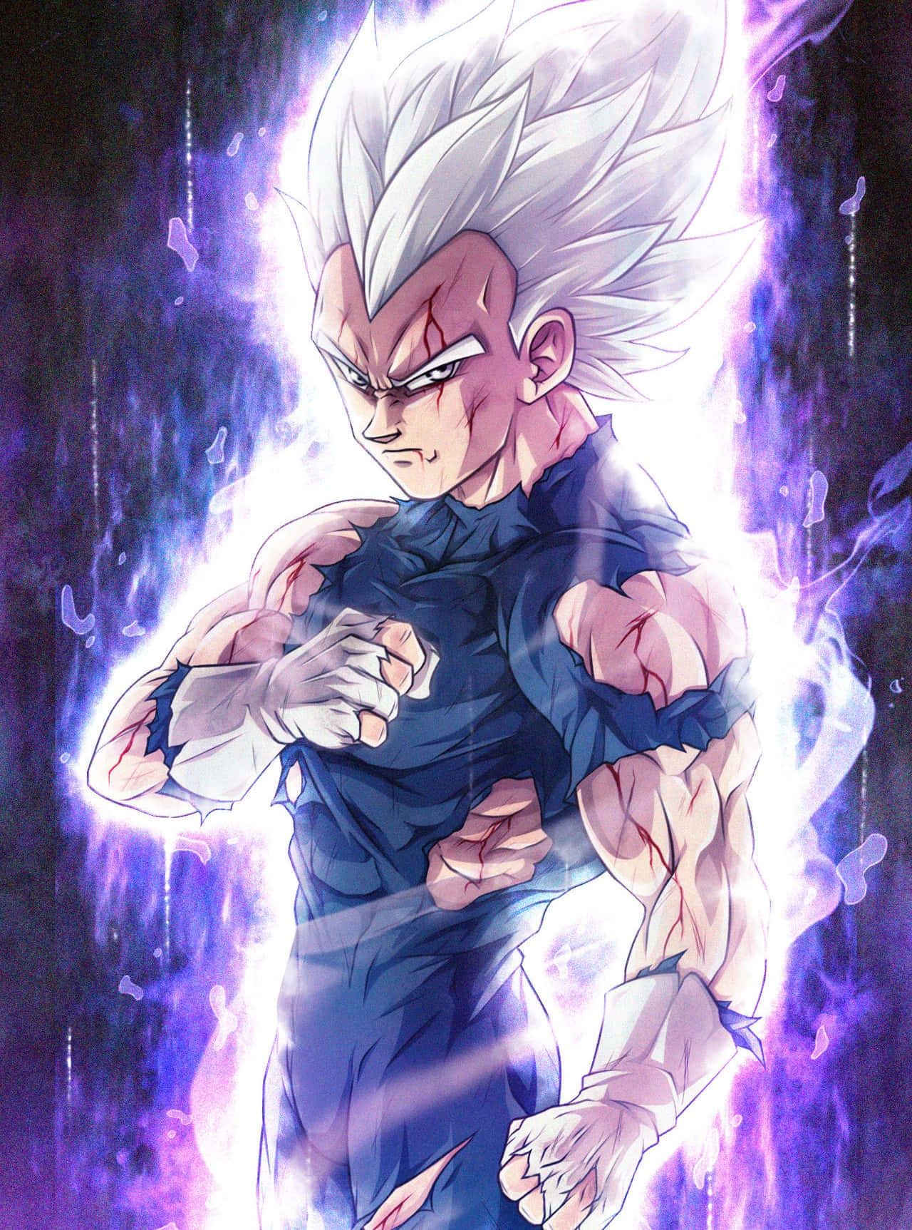 Vegeta Ultra Instinct Transformasjon Bakgrunnsbildet