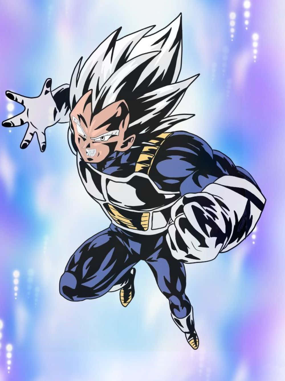 Vegeta Ultra Instinct Transformasjon Bakgrunnsbildet