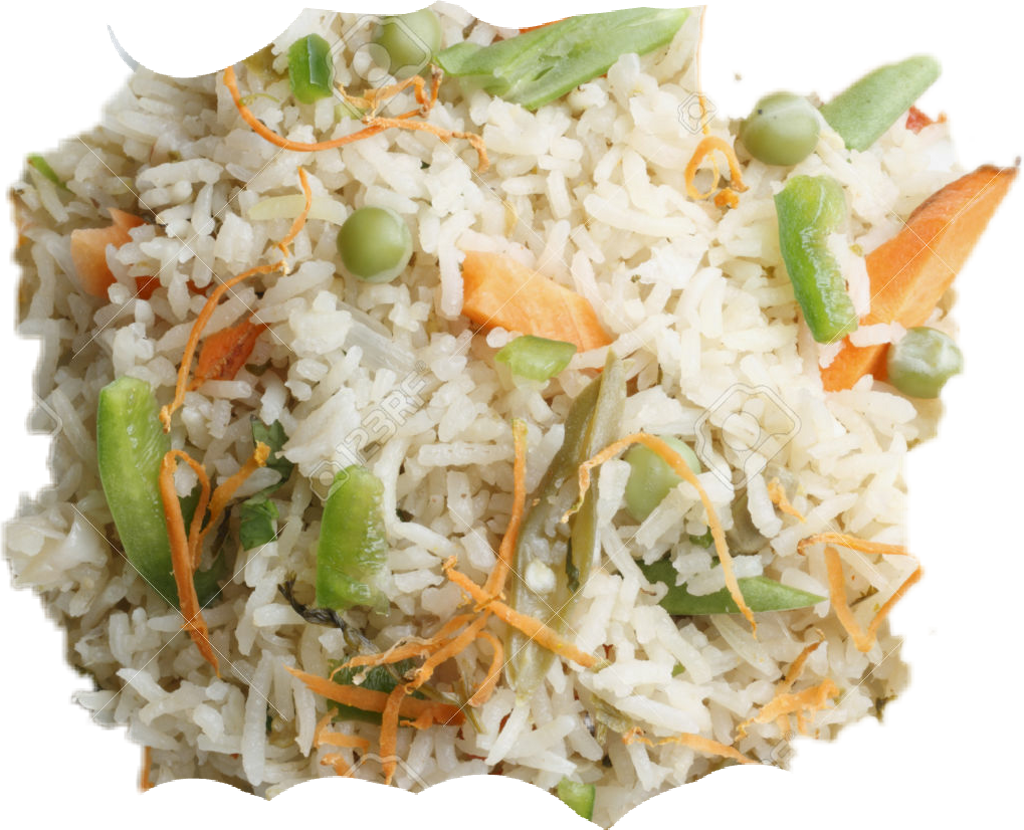 Vegetable Fried Rice Dish PNG