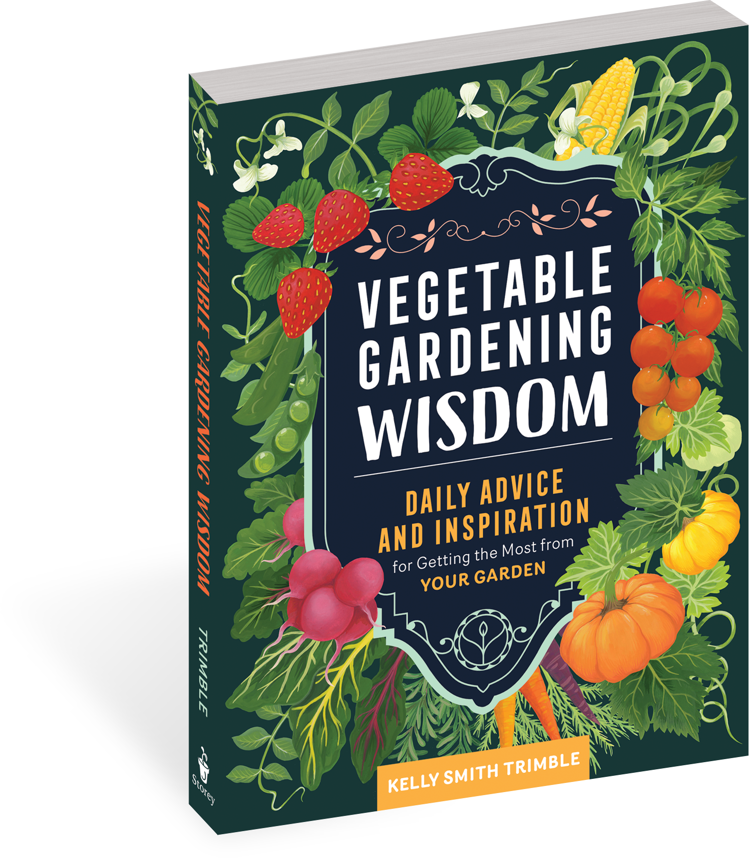Vegetable Gardening Wisdom Book Cover PNG