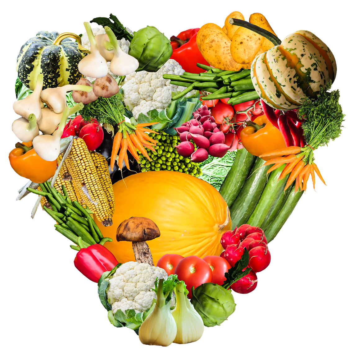 Vegetable Heart Healthy Food Concept PNG