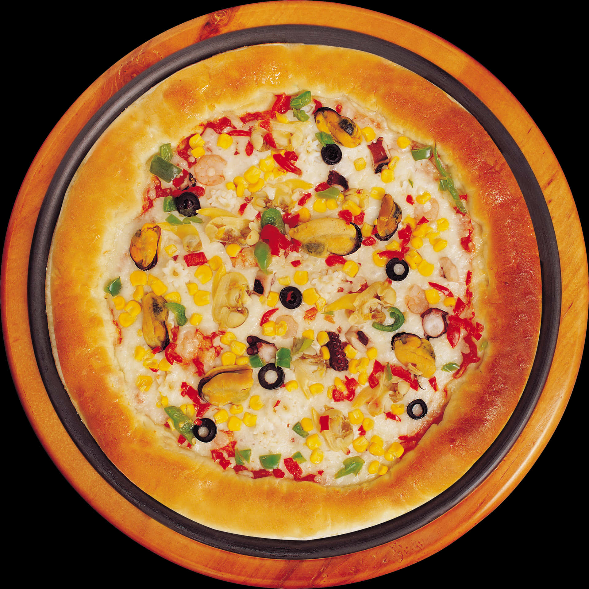 Vegetable Seafood Pizza Deluxe.jpg PNG