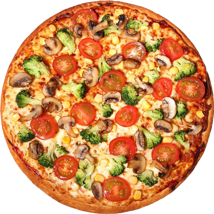 Vegetable Topped Pizza Delicious PNG