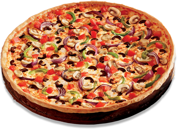 Vegetable Topped Pizza PNG