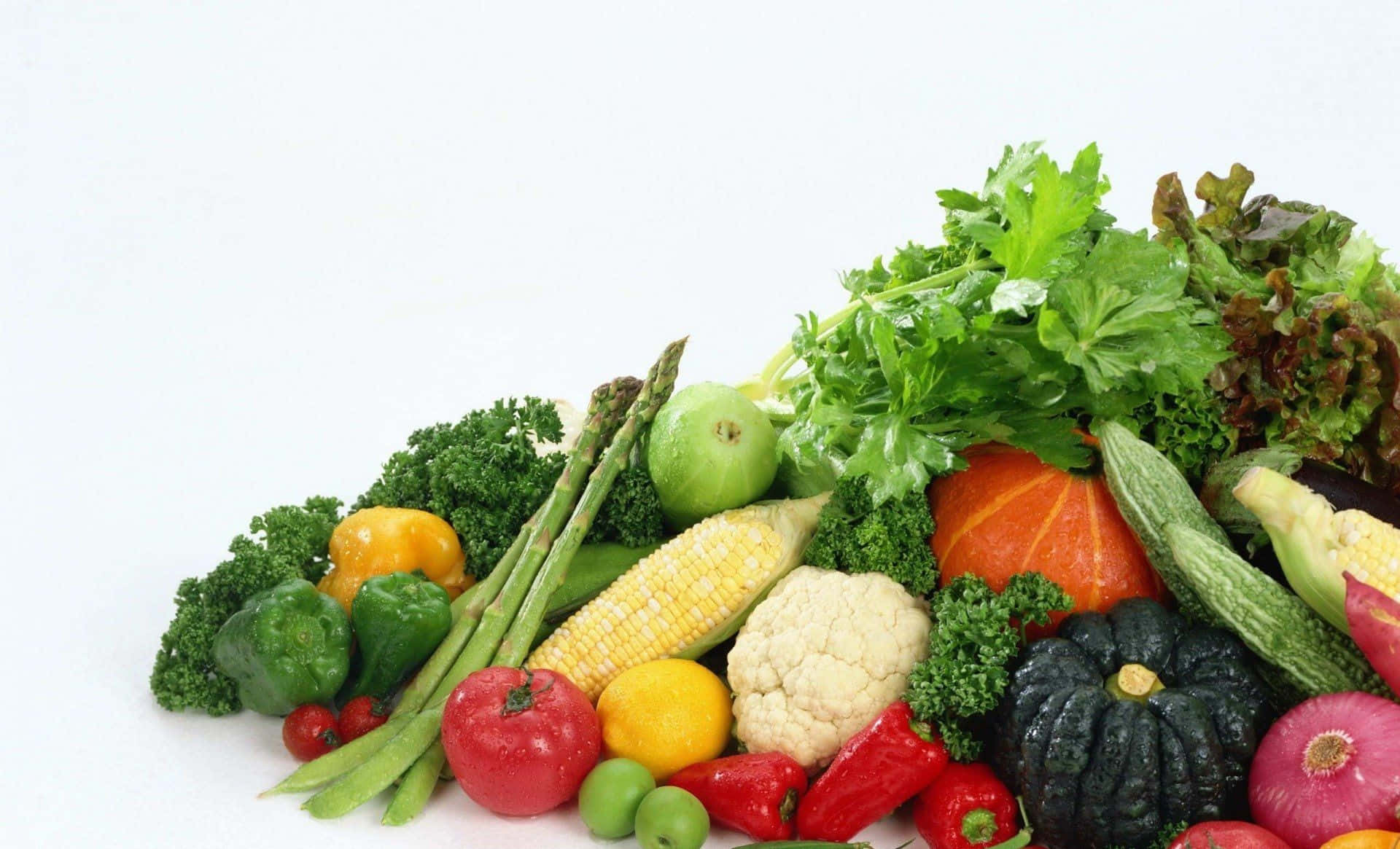 Vegetables Against White Background Picture