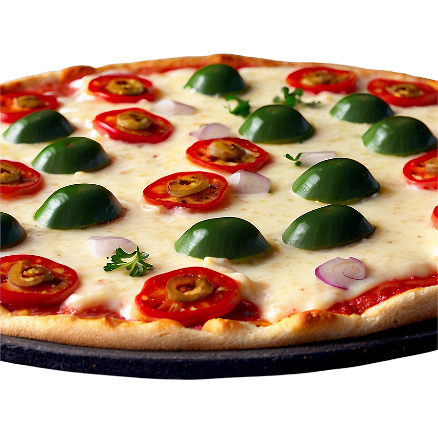 Vegetarian Pizza Delight Png Grb PNG