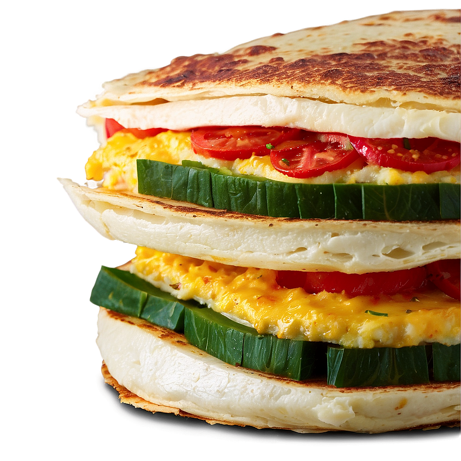 Veggie Stuffed Omelette Png 06262024 PNG