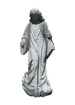 Veiled Figure Statue Sculpture PNG