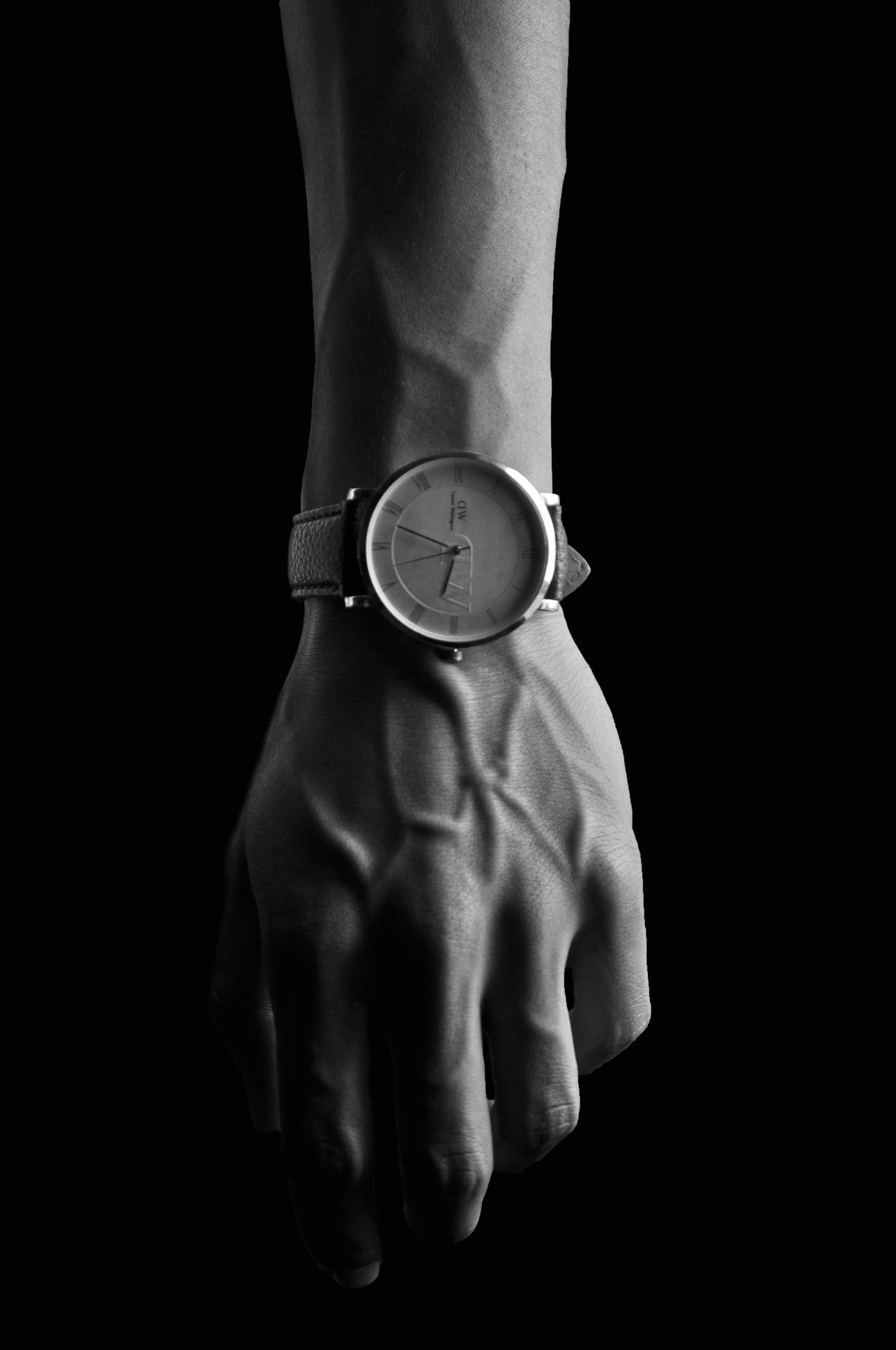 Veiny Hand With Watch Wallpaper