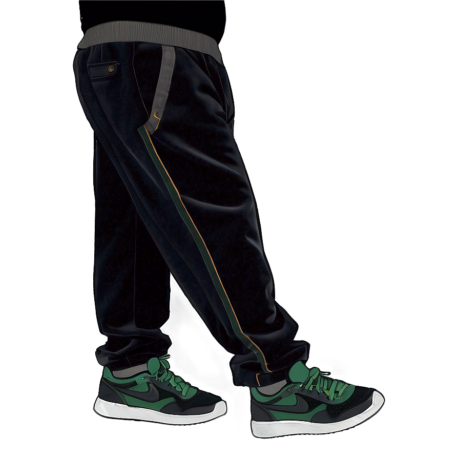 Velvet Black Sweatpants Png Bjy PNG