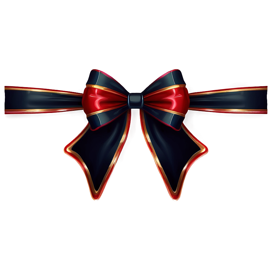 Velvet Red Bow Png 2 PNG