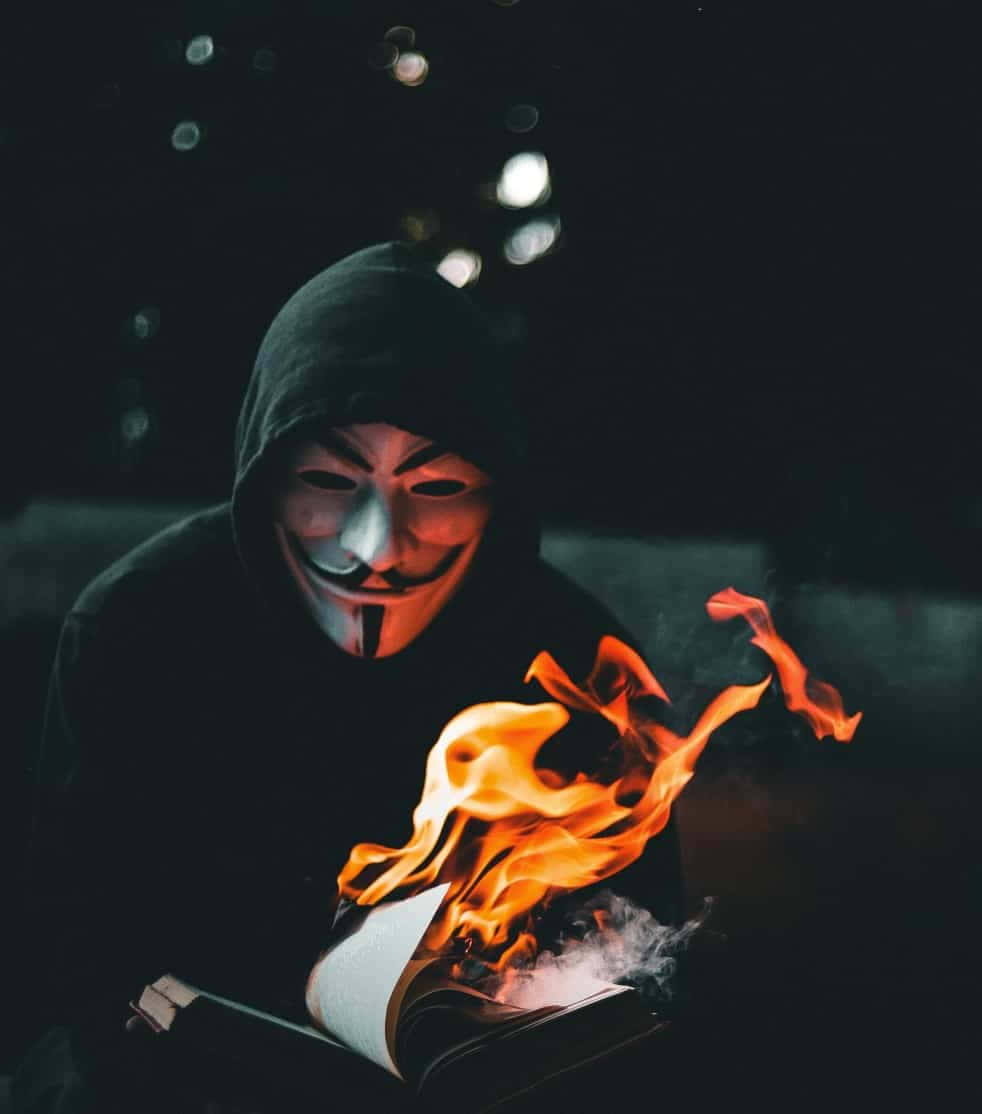 Ideeper L'immagine Del Profilo Tiktok Con La Maschera Di Vendetta. Sfondo