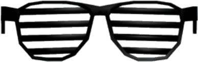 Venetian Blind Sunglasses Graphic PNG
