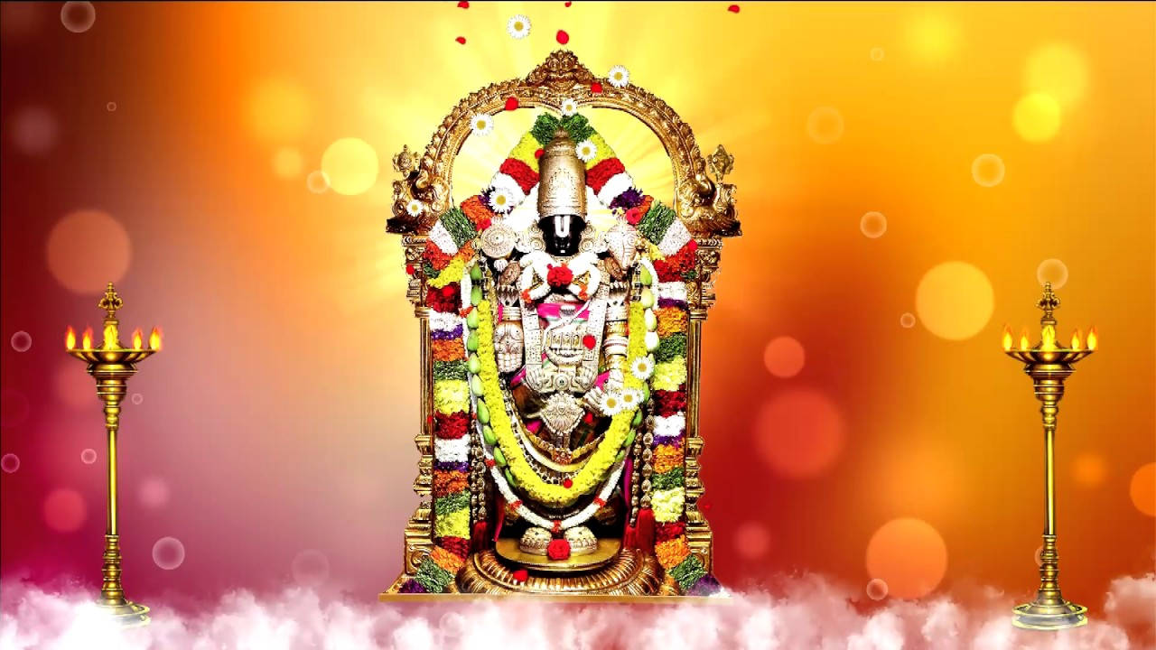 Download Venkateswara Swamy Sacred Hindu Altar Wallpaper 