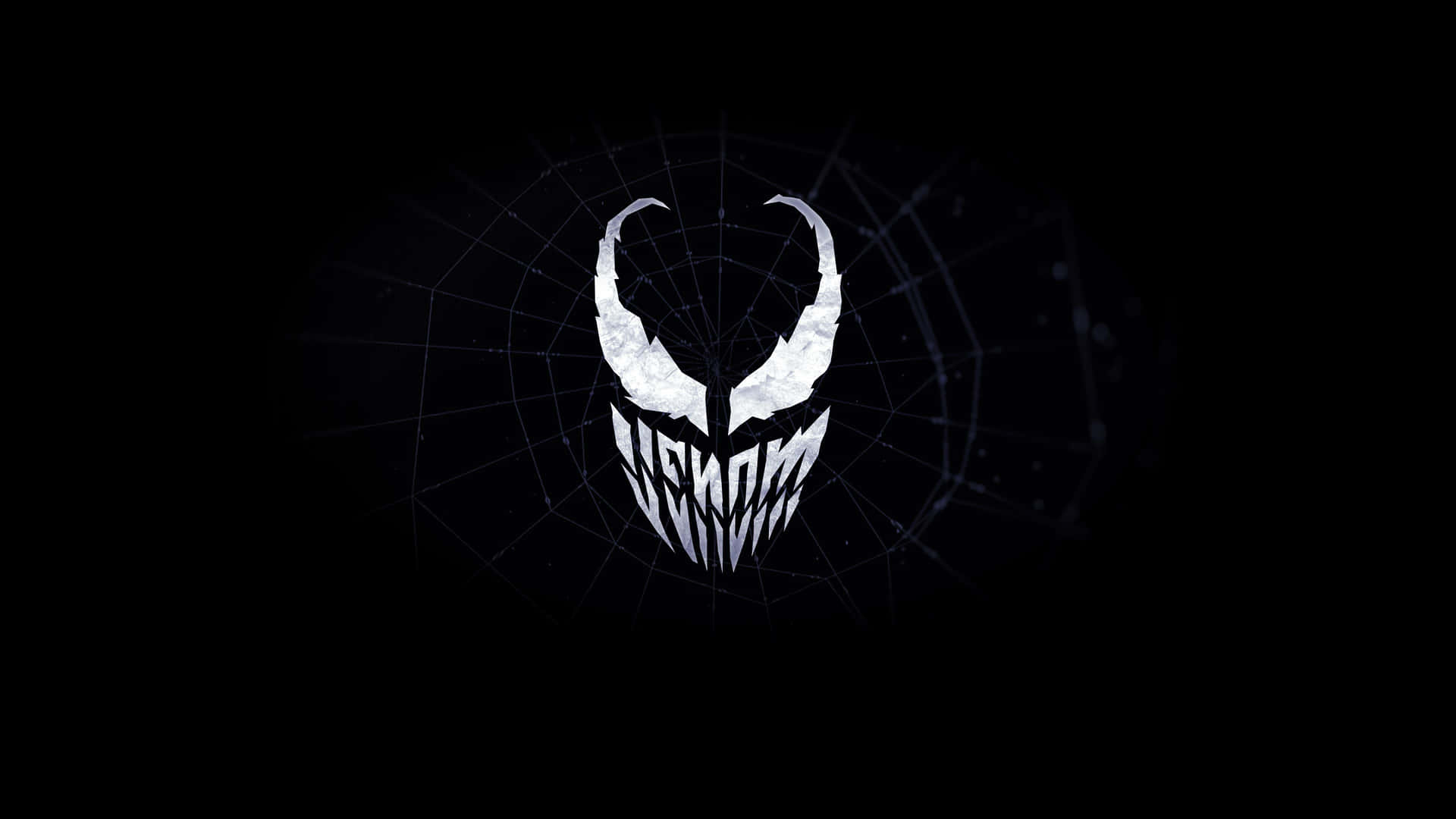 Venom-logo på en sort baggrund Wallpaper