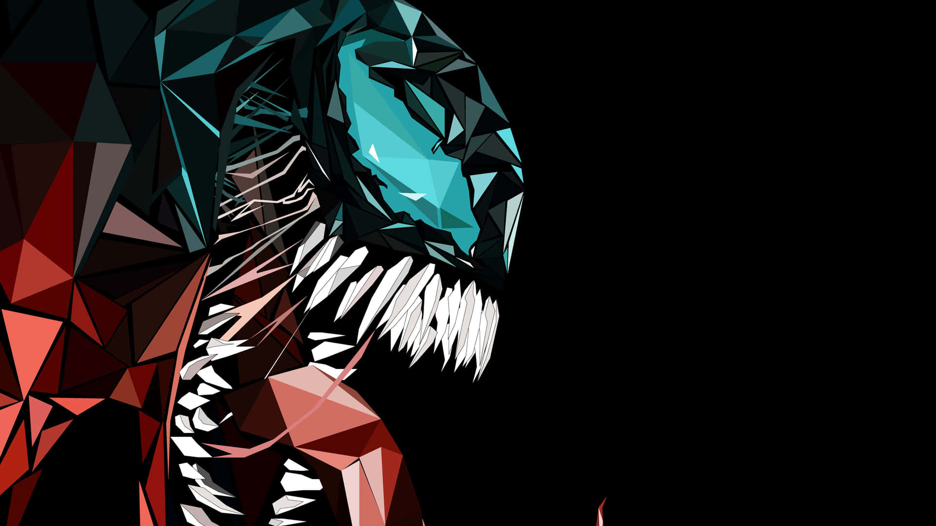 Føl magten af Venom Abstract! Wallpaper