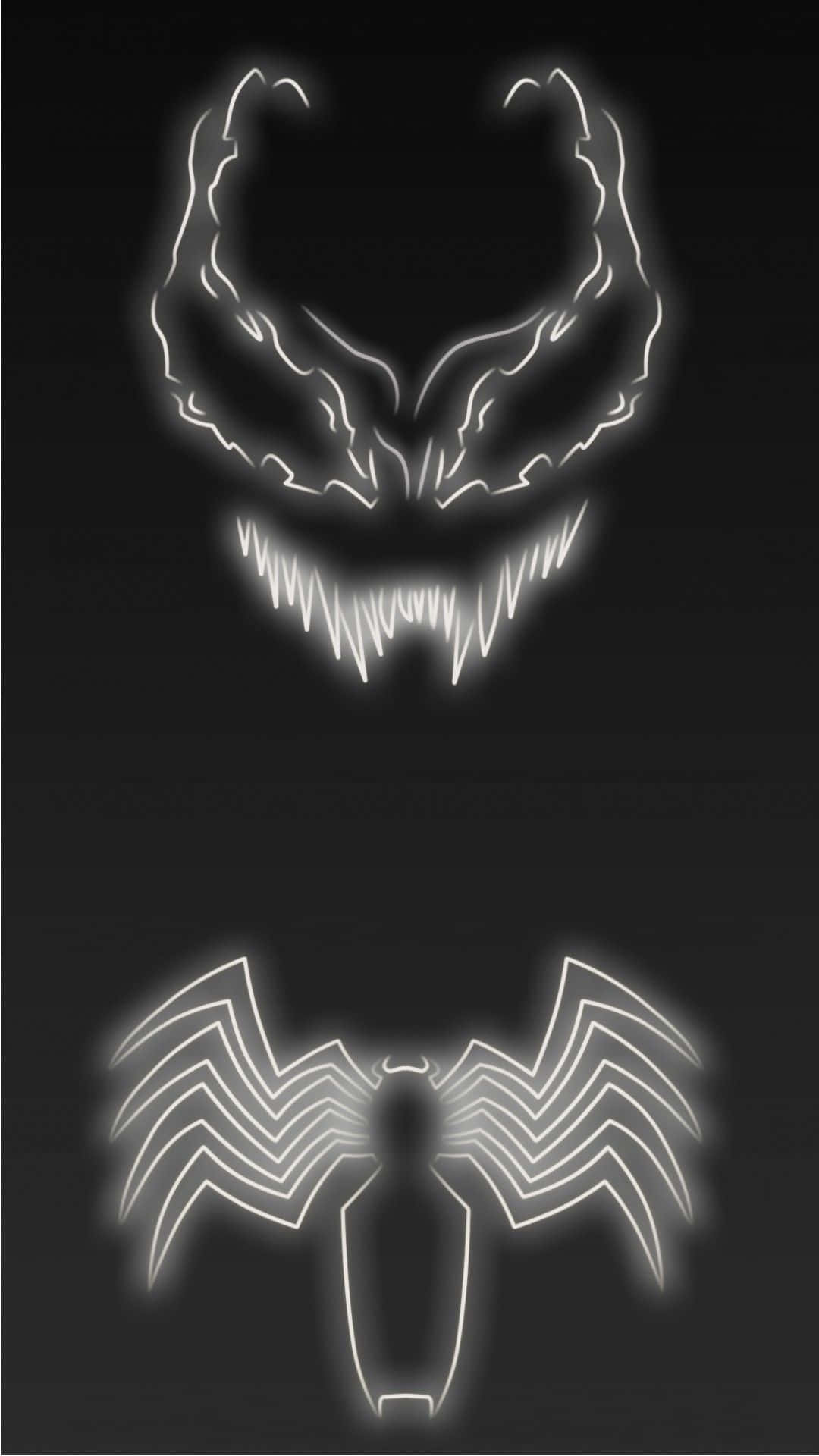 Venome Spider Logo Astratti. Sfondo