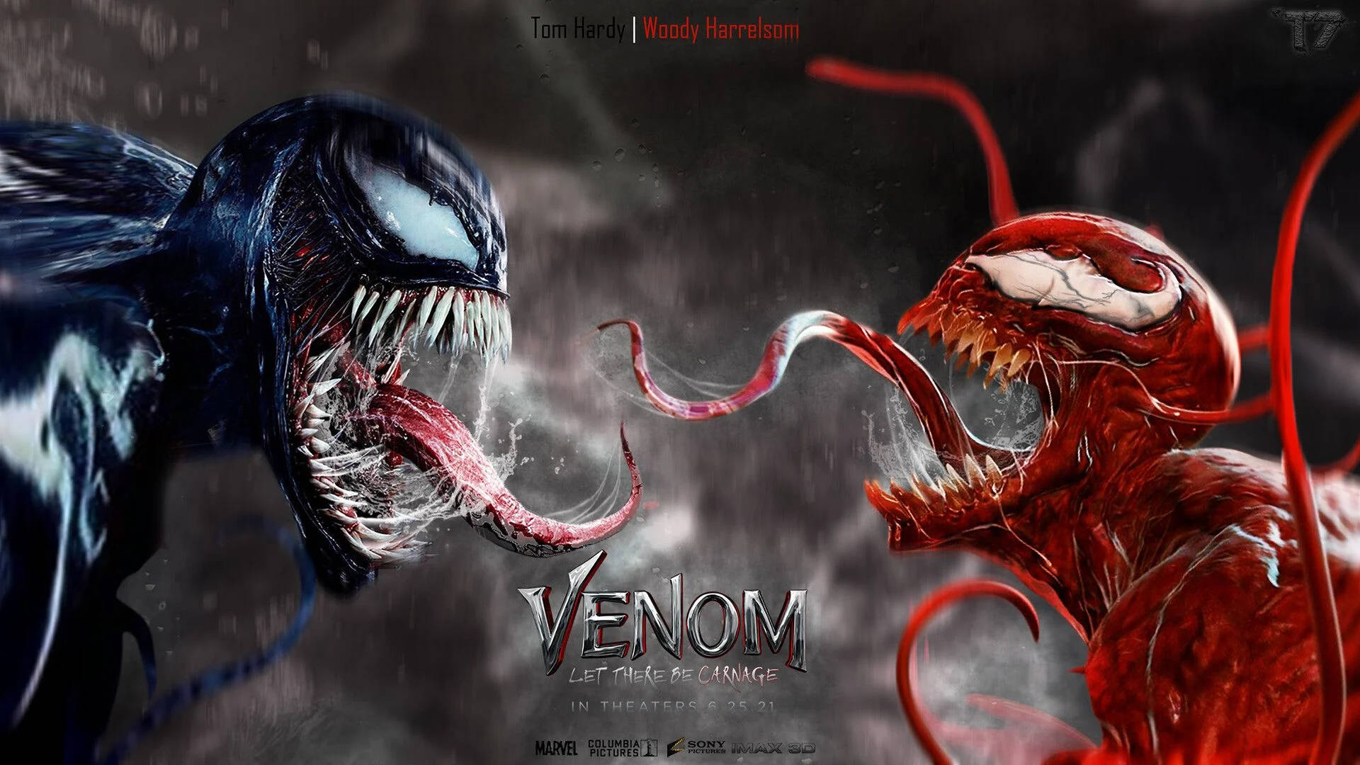 Venom And Carnage Screaming Wallpaper