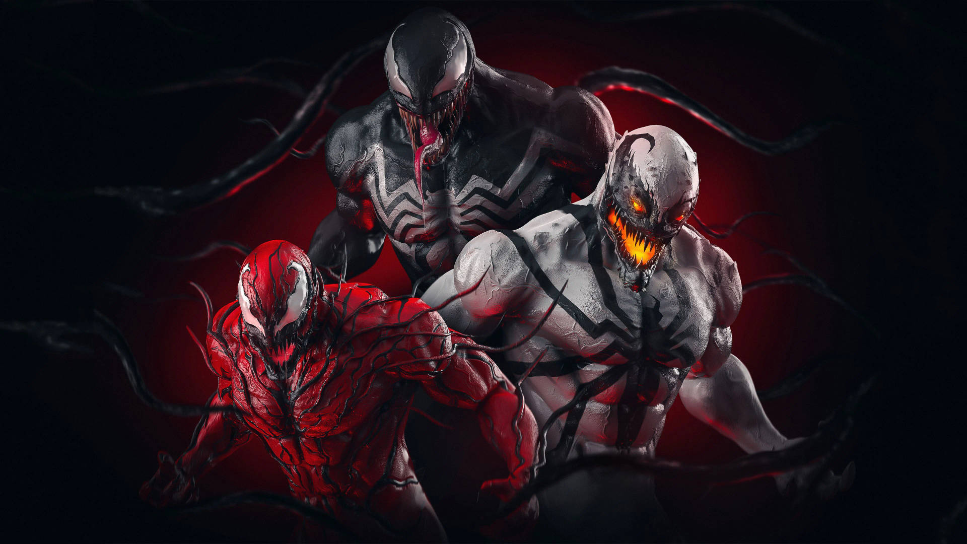Venom And Carnage Transformations Background
