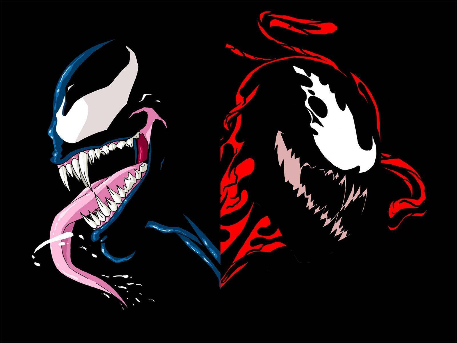 Venom And Carnage Vector Art Picture